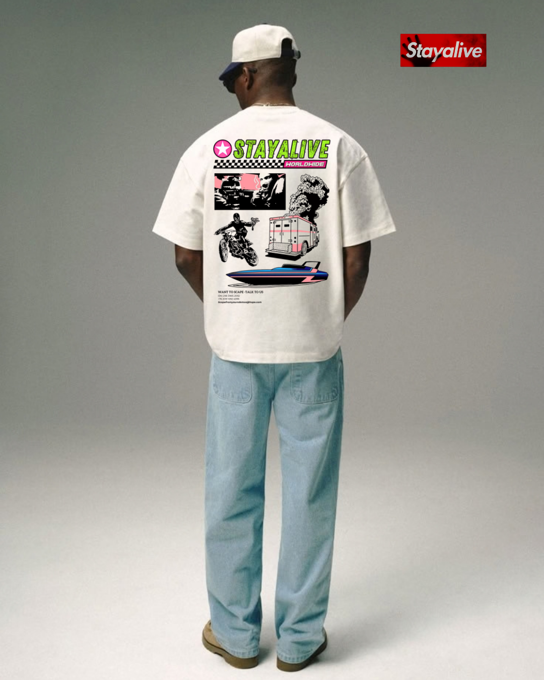 Camiseta Hope oversized Scape