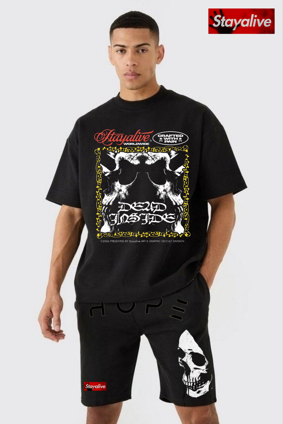 Camiseta oversized Hope Dead Inside