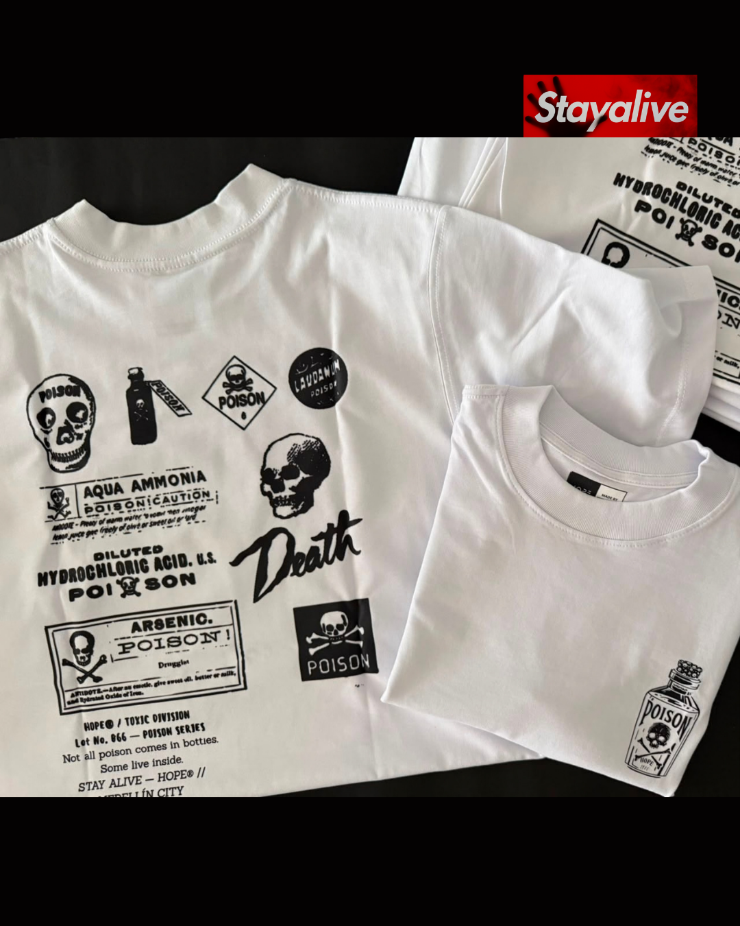 Camiseta Hope oversized Poison