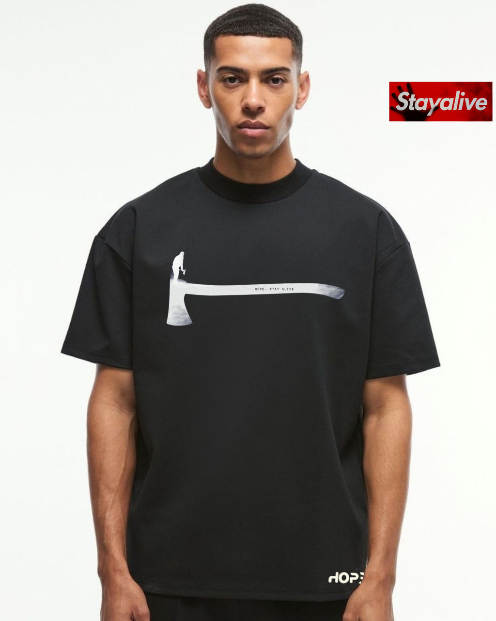 Camiseta Hope oversized overlook
