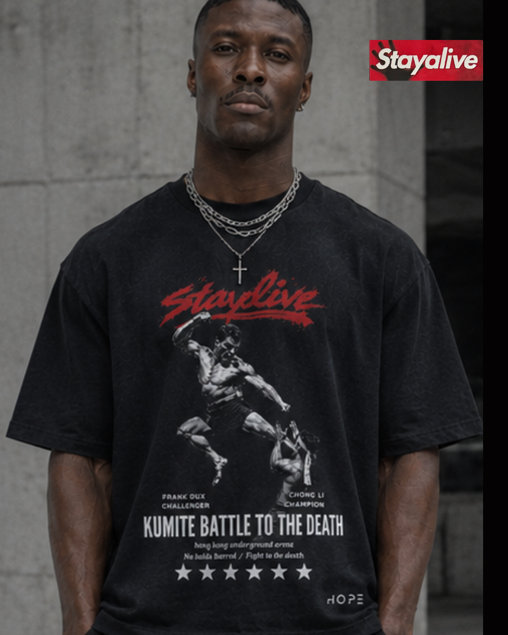 Camiseta Oversized Hope Bloodsport