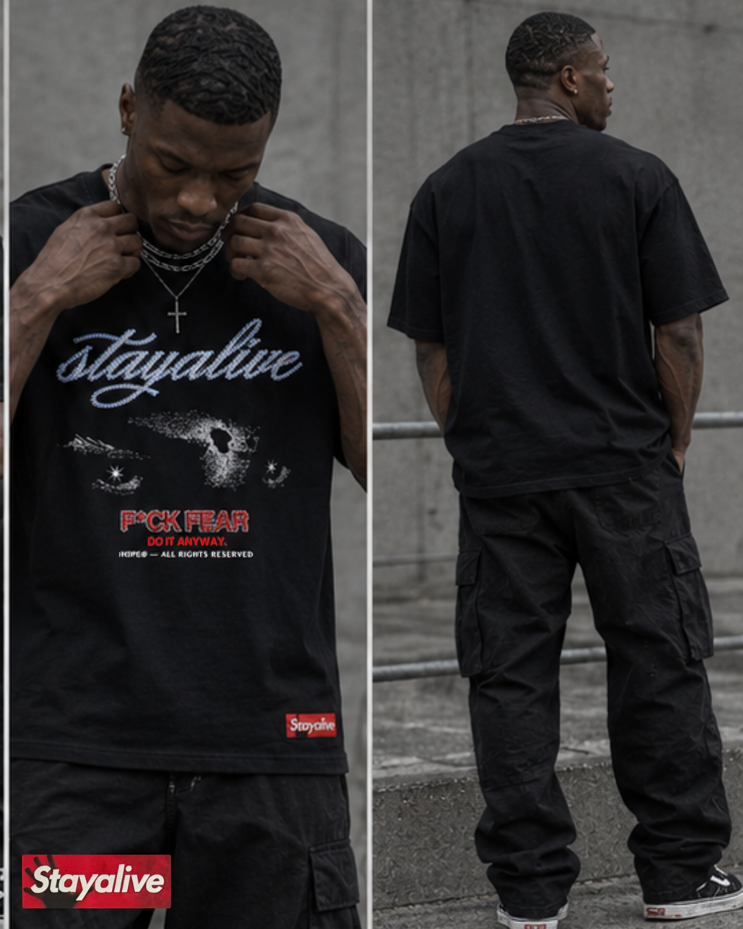 Camiseta Hope oversized Fuck The Fear