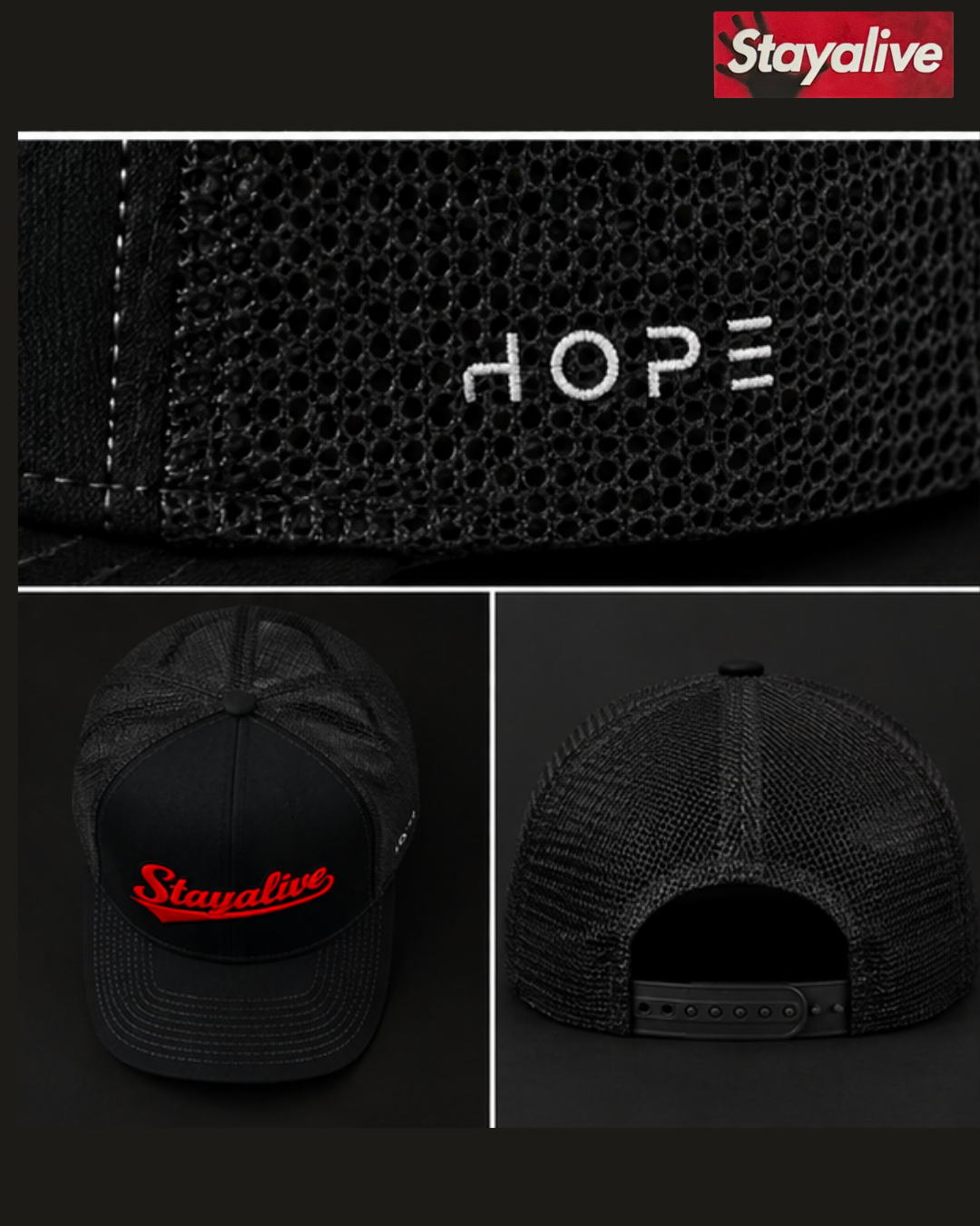 Gorra Trucker Hope Stayalive