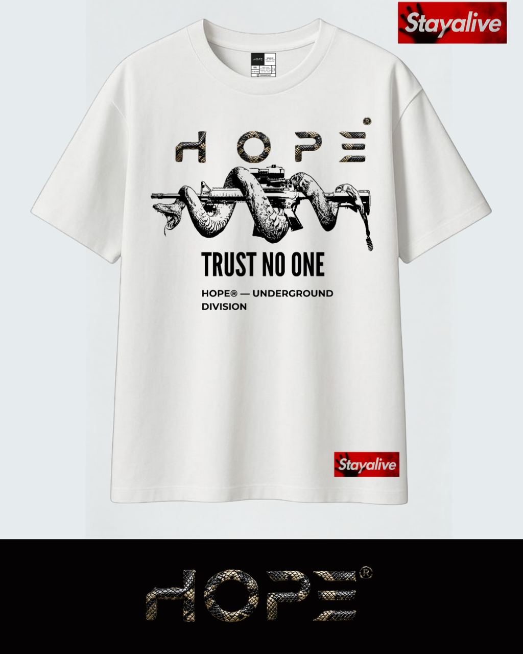 Camiseta Hope oversized Trust No One