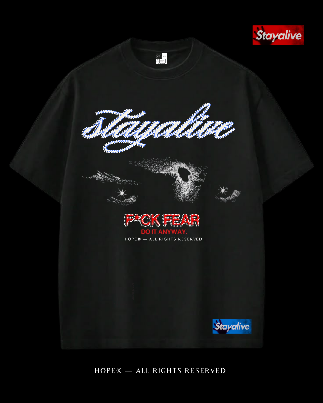 Camiseta Hope oversized Fuck The Fear