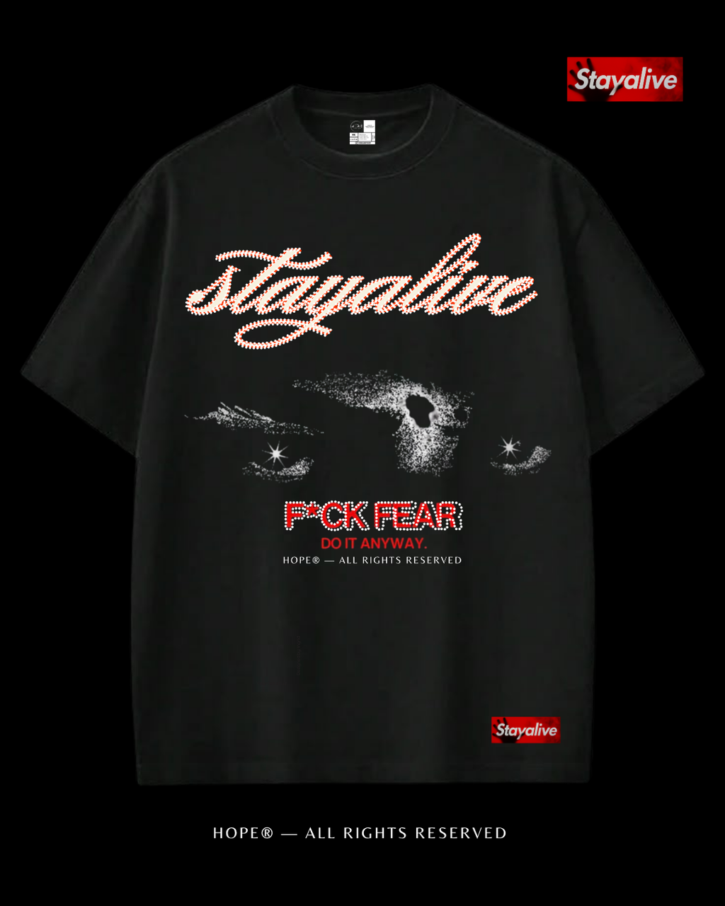 Camiseta Hope oversized Fuck The Fear