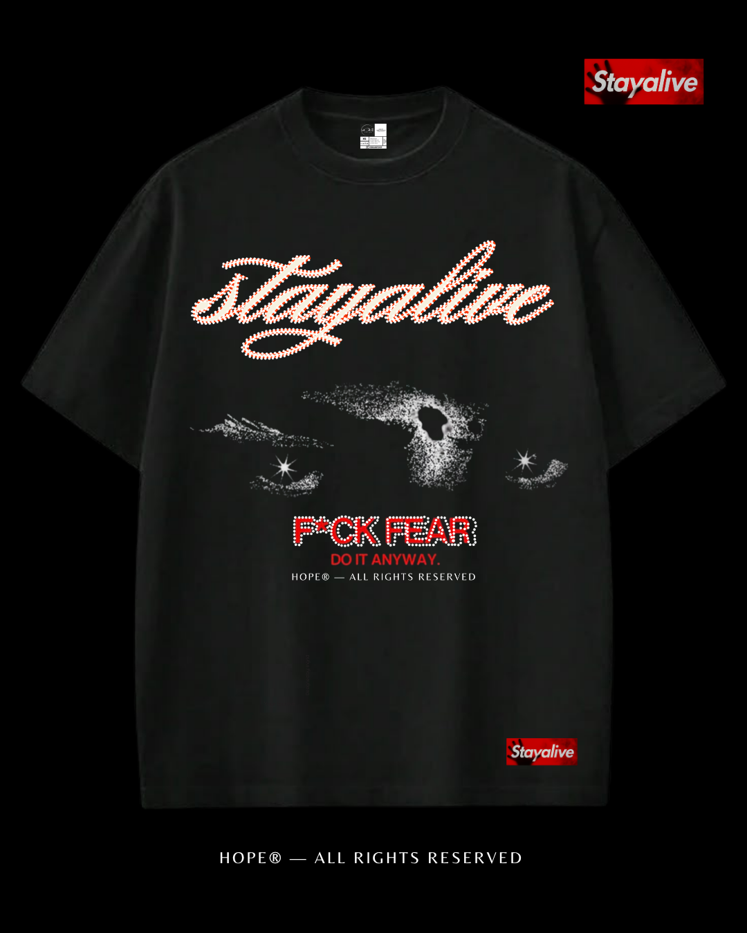 Camiseta Hope oversized Fuck The Fear