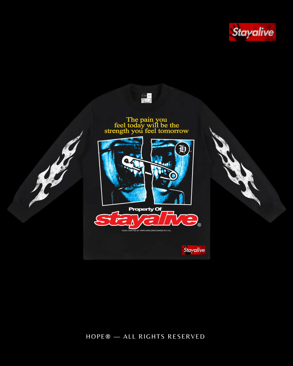 Camiseta Hope manga larga Pain