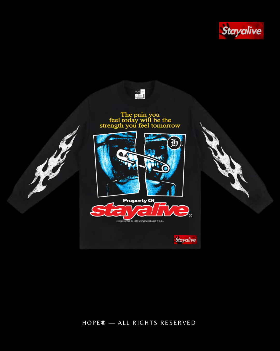 Camiseta Hope manga larga Pain
