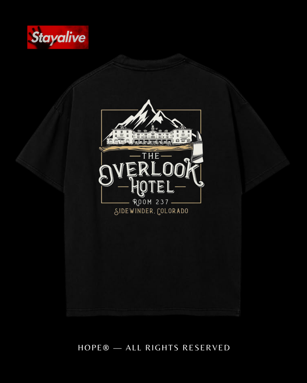 Camiseta Hope oversized overlook