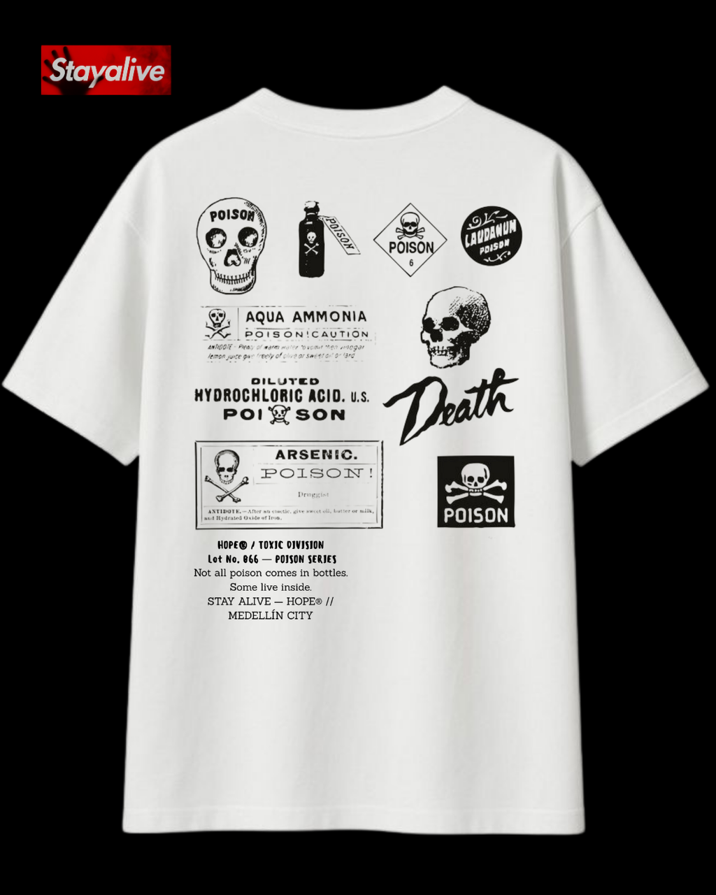Camiseta Hope oversized Poison